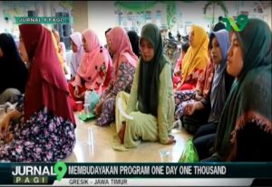 Inilah Srikandi LazizNU Gresik, Siap Budayakan One Day One Thousand