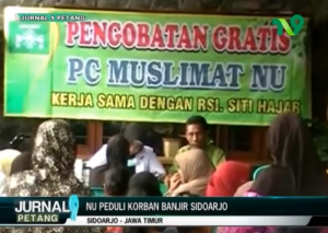 Pengurus Muslimat NU Mulai berikan Perhatian Korban Banjir di Sidoarjo