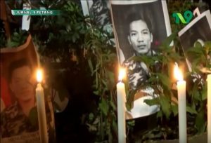 Banser Jatim Gelar Aksi Seribu Lilin