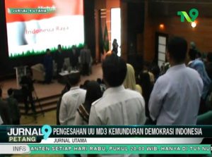 Pengesahan UU MD3 Kemunduran Demokrasi Indonesia