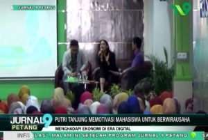 Putri Tanjung Memotivasi Mahasiswa Untuk Berwirausaha