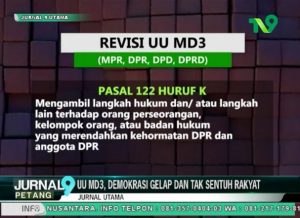 Berbagai Kontroversi Tentang Revisi UU MD3, Begini Penjelasannya