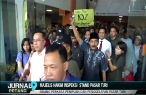 Sidang Perkara Penipuan dan Penggelapan Pasar Turi