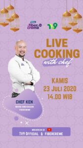 Live di Musrel TV9, Chef Ken Bagi-Bagi Resep dan Tips Diet