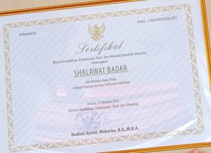 Sah, Shalawat Badar Menjadi Warisan Budaya Tak Benda Indonesia