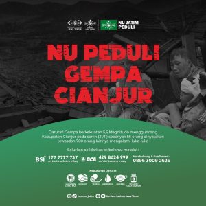 NU Jatim Ajak PCNU hingga Ranting Galang Donasi untuk Korban Gempa Cianjur