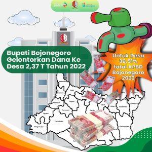 Percepat Pembangunan, Bupati Gelontorkan Rp 2,37 Triliun ke Desa se-Bojonegoro