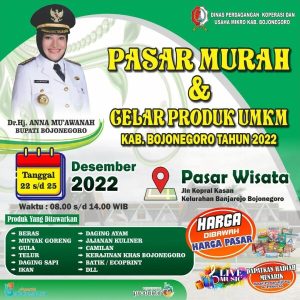 Dorong Pemulihan Ekonomi UMKM, Pemkab Bojonegoro Gelar Pasar Murah