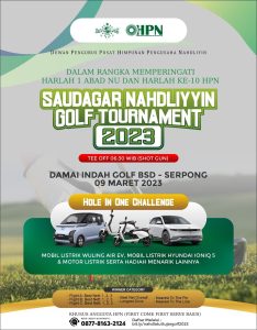Saatnya Naik Level, HPN Gelar Saudagar Nahdliyin Golf Tournament