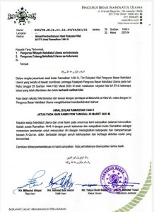 Hilal Terlihat di Sejumlah Daerah, Ikhbar PBNU: Kamis Mulai Puasa