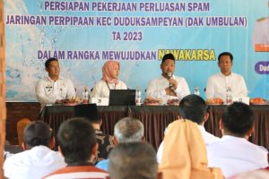 Sinergi Perumda Giri Tirta dan Dinas CKPKP Melengkapi Program Nawakarsa Gresik Mapan