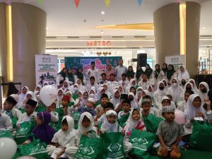 Ajak Ratusan Anak Yatim ke Trans Mall, Lazisnu Jatim Gelar Bukber Gembira
