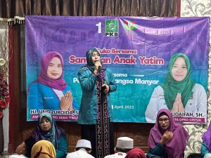 Tebar Manfaat di Bulan Ramadhan, Hudaifah Bareng DPAC Perempuan Bangsa Santuni Anak Yatim