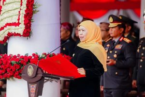 Peringati Hardiknas Tahun 2023, Gubernur Khofifah Dorong Penurunan Stunting Melalui Gerakan Aksi Bergizi di Sekolah
