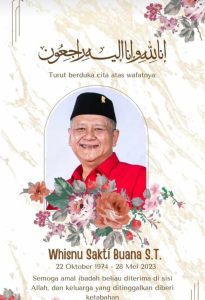 Innalillahi Wainnailaihi Rojiun, Mas Whisnu Sakti Buana Berpulang