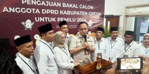 Daftar ke KPU, DPC Gerindra Gresik Optimis Raih 12 Kursi di DPRD