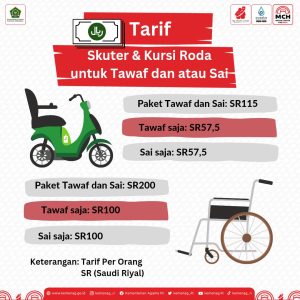 Gunakan Skuter dan Kursi Roda untuk Tawaf dan Sai, Ini Tarif Sewanya