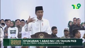 Hadiri Harlah ke-25 PKB, Jokowi : Jangan Ada Fitnah di Media Sosial
