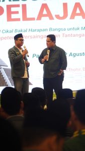 IPNU Jatim Sampaikan Hasil Riset Millenial dan Gen Z Kepada Menteri BUMN
