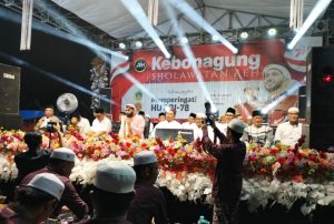 Peringati HUT Kemerdekaan ke-78 RI, Pemdes Kebonagung Gelar Shalawatan