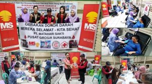 Meriahkan HUT RI ke-78, PT Matahari Sakti & Harmonis Surabaya Club Gelar Donor Darah di PGS