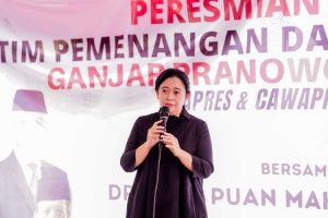 Puan Maharani Resmikan Kantor Pemenangan Ganjar-Mahfud Jatim