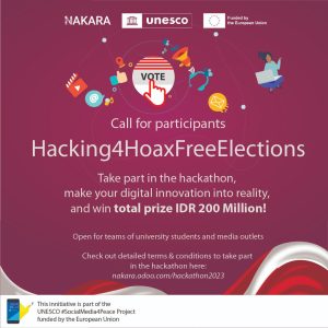 Yuk Ikutan HACKATHON 2023, Kompetisi Ide bagi Media dan Mahasiswa untuk Pemilu Bebas Hoax