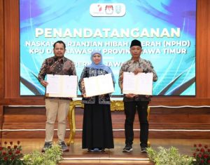 Pencairan Dana Hibah Pilkada 100% Untuk Bawaslu Jatim dari Pemprov Jatim