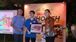 Karya Lukis Vincent Prijadi Purwono dalam Lomba Lukis Kartun dan Komik Kereta Cepat ‘Woosh’, Raih Penghargaan Khusus