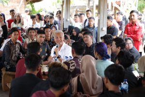 Ketemu Pemuda Klaten, Ganjar Bahas Penyelesaian Kekerasan Seksual hingga Lapangan Kerja