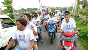 Ratusan Pemuda di Madura Gelar Konvoi Satu Putaran Dukung Prabowo-Gibran