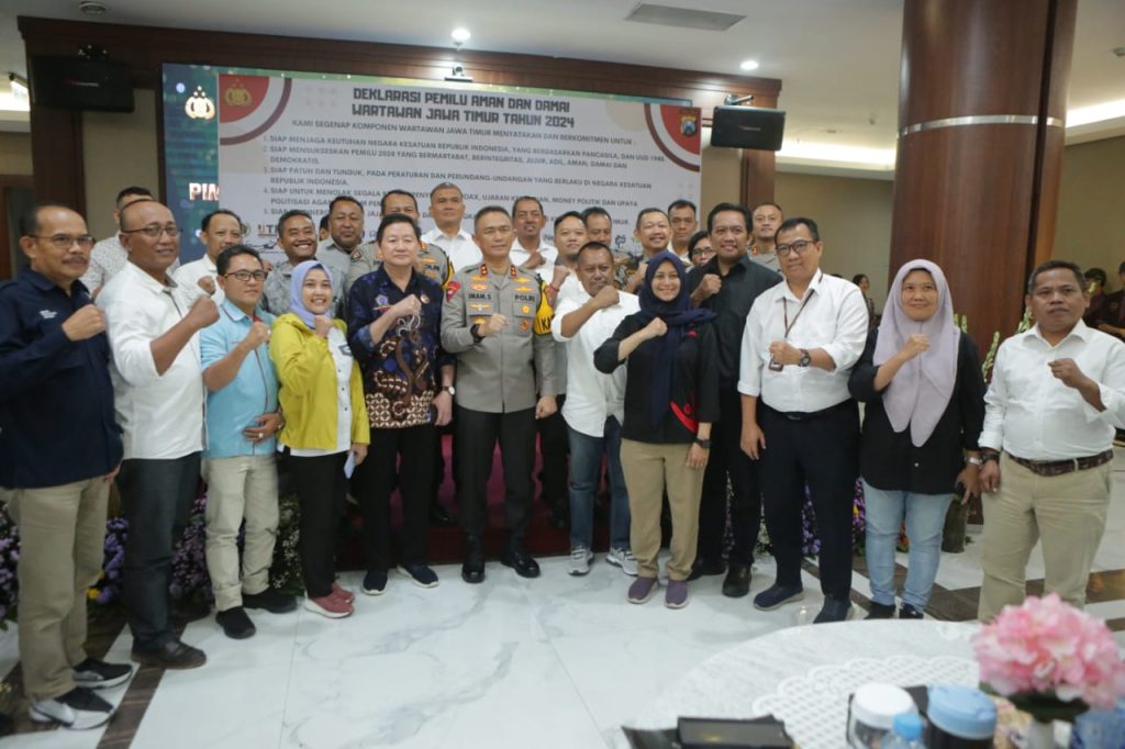 Insan Pers Jawa Timur Deklarasi Pemilu Damai