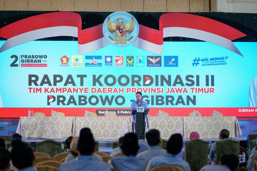 TKN Prabowo-Gibran: Jatim adalah Basis Kemenangan Sekali Putaran