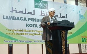 Pesan Halal Bihalal Rois Am PBNU: Guru Maarif NU Harus Pintar dan Benar!