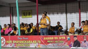 Hari Bayangkara ke-78 Berikan Kesempatan Atlit Muda Berprestasi Berlaga dalam Turnamen Bola Voli Kapolres Nganjuk Cup