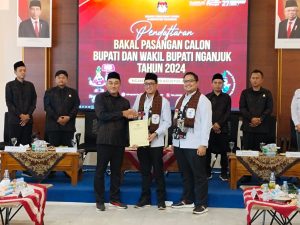 Muhammad Muhibbin Nur dan Aushaf Fajr Herdiansyah Daftar KPU, Harapan Nganjuk Digdaya