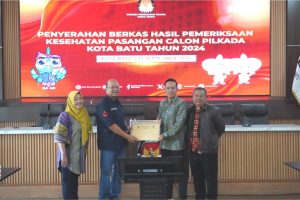 KPU Kota Batu Terima Hasil Pemeriksaan Kesehatan dan Semua Calon Memenuhi Syarat