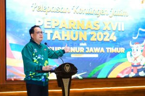 Pj. Gubernur Adhy Berangkatkan 138 Atlet Kontingen Jawa Timur ke Peparnas di Solo