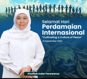 International Day of Peace, Khofifah: Jangan Lelah Wujudkan Perdamaian Palestina