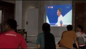 Timnas Indonesia Takluk 1-2 dari China, Nobar Masjid Al-Haq Tetap Meriah