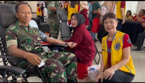Baksos Terpadu dan Donor Darah Meriahkan HUT TNI ke-79 di Korem 084 Bhaskara Jaya