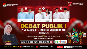 Membangun Kesejahteraan dan Memajukan Kota Jadi Tema Debat Perdana Pilwali Kota Malang