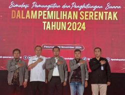 KPU Kabupaten Pasuruan Gelar Simulasi Pemungutan dan Penghitungan Suara
