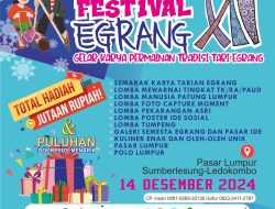 12 Tahun Digelar, Festival Egrang Tahun Ini Libatkan Sekolah Kenalkan Permainan Tradisi Pandalungan