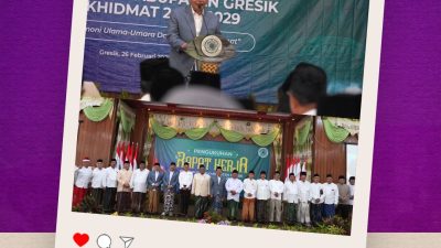 Pengukuhan MUI Gresik 2024-2029, Kiai Mutawakkil Jelaskan Tiga Program Strategis