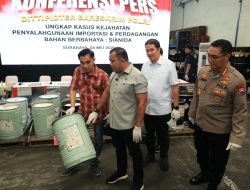 Bareskrim Polri Ungkap Perdagangan Ilegal 494 Ton Sianida di Jawa Timur