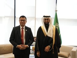 Taruna Ikrar, Amirul Hajj, Jumpa Presiden Saudi FDA: Pastikan Makanan dan Minuman Jamaah Haji Indonesia  Aman Dikonsumsi