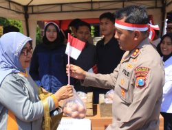Polres Probolinggo Gelar Gerakan Pangan Murah, Puluhan Ton Beras Terjual Habis