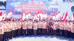 Gubernur Khofifah Pimpin Apel Hari Pramuka ke-64 di Surabaya, Ajak Hidupkan Ruh Kepanduan