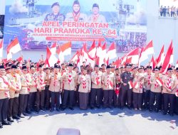 Gubernur Khofifah Pimpin Apel Hari Pramuka ke-64 di Surabaya, Ajak Hidupkan Ruh Kepanduan